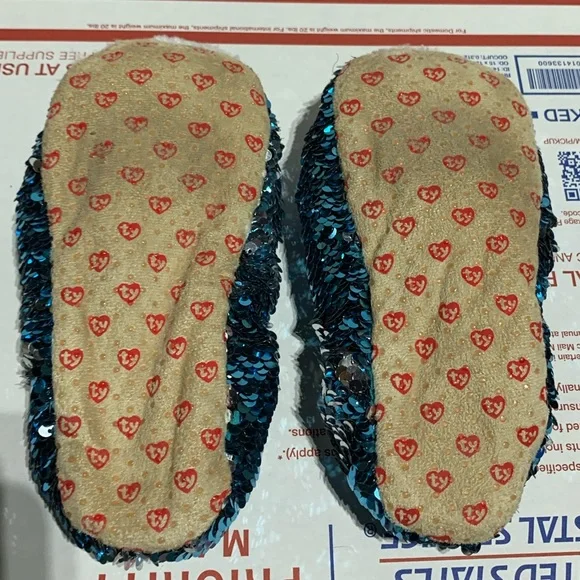 Ty Fashion Beanie Baby Slush Sequin Slippers - Picture 8 of 8